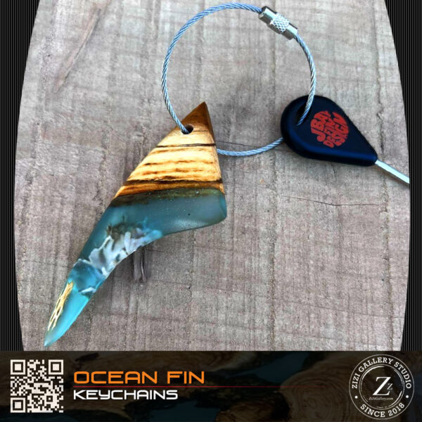 Ocean Fin Keychains