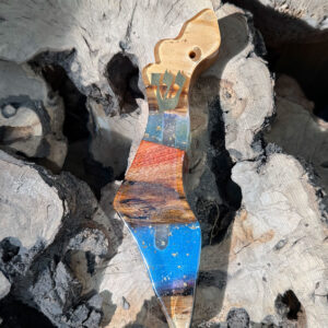 Map of Israel Mezuzah #0391