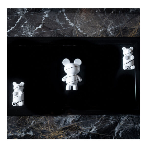 K-Pop Pop Art Epoxy - White Trio Gummy Bears
